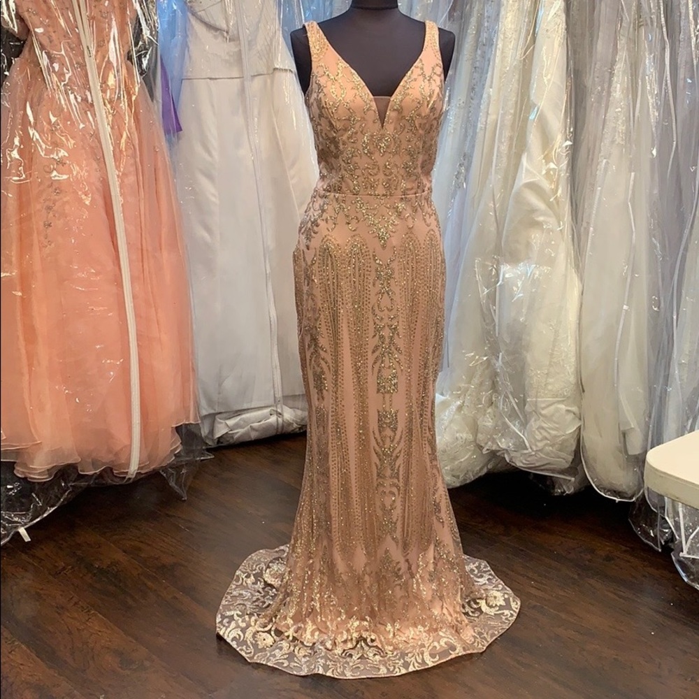Rose Gold Evening Gown